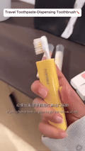 Portable Toothpaste-Dispensing Toothbrush