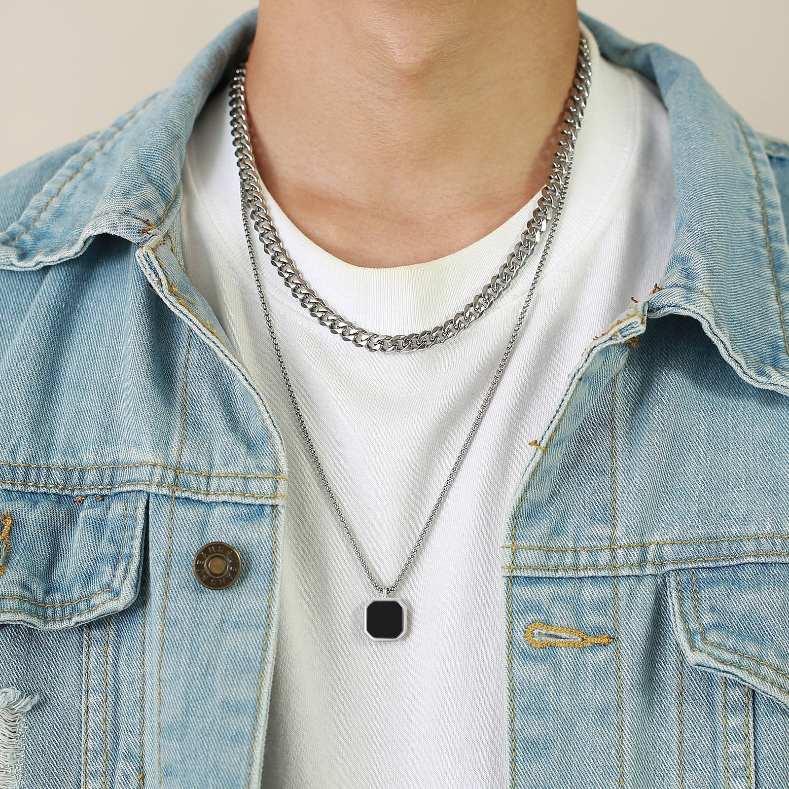 Vintage Fashion Cool Cuban Box Chain