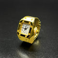 Gold Plated Ring Finger Watch
