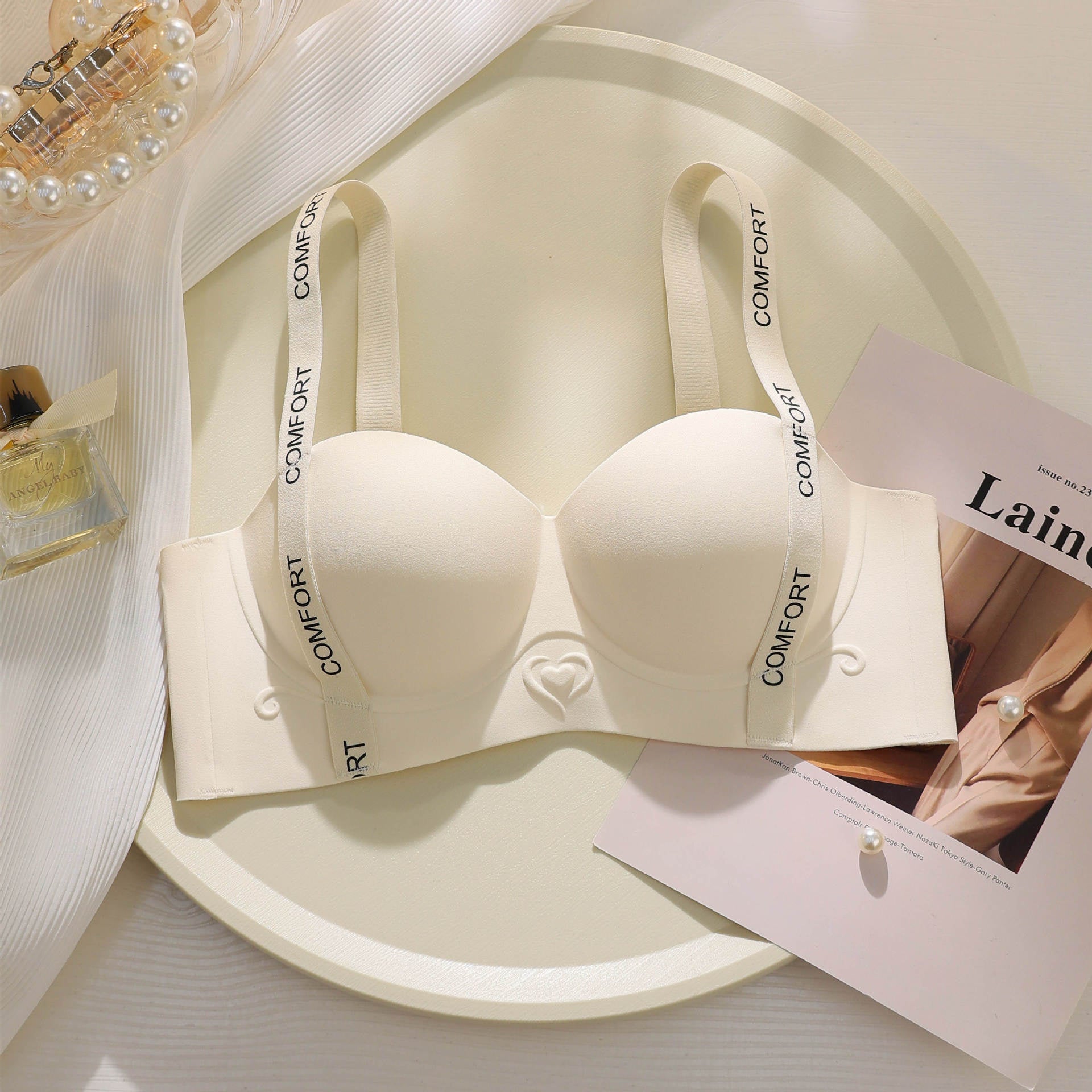 Adjustable Women's Letter Shoulder Bra