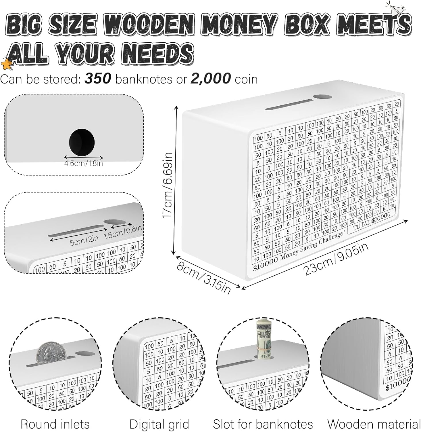 Money Box with Counting Target
