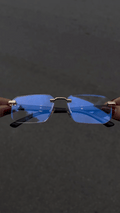 Unisex Rimless UV Shield glasses