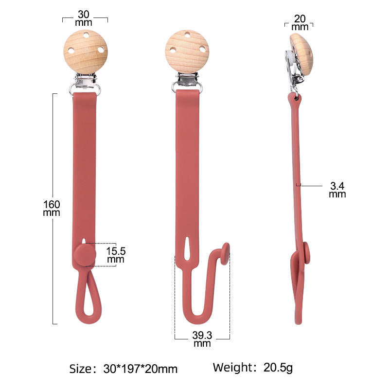 Baby Pacifier Holder Silicone Clip