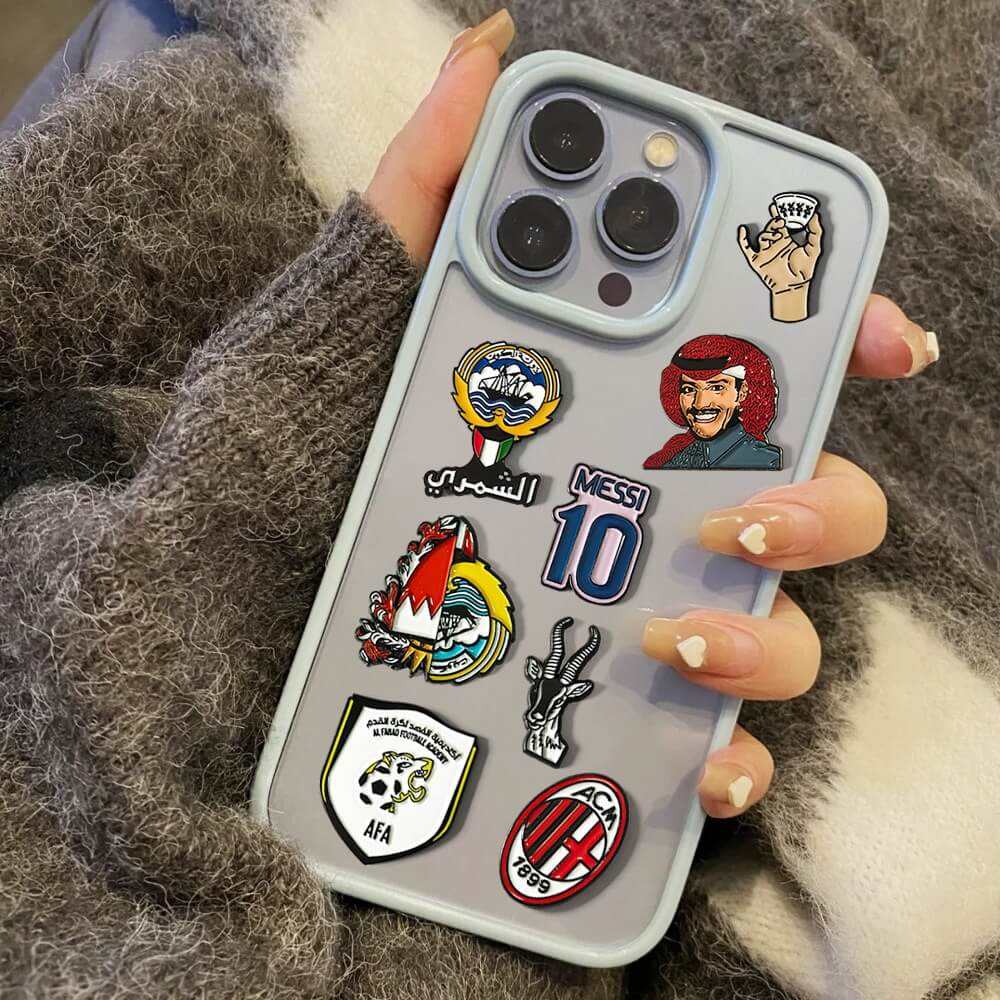 VibePins Metal Tags – Cool Enamel Phone & Laptop Decor