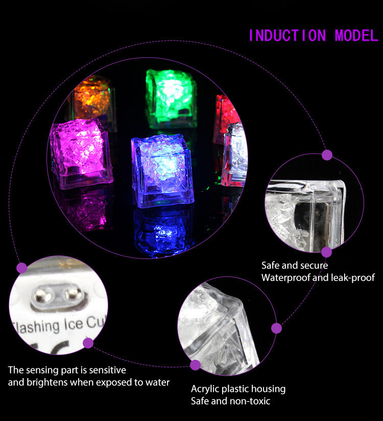 Silicone LED Glow Ice Cubes