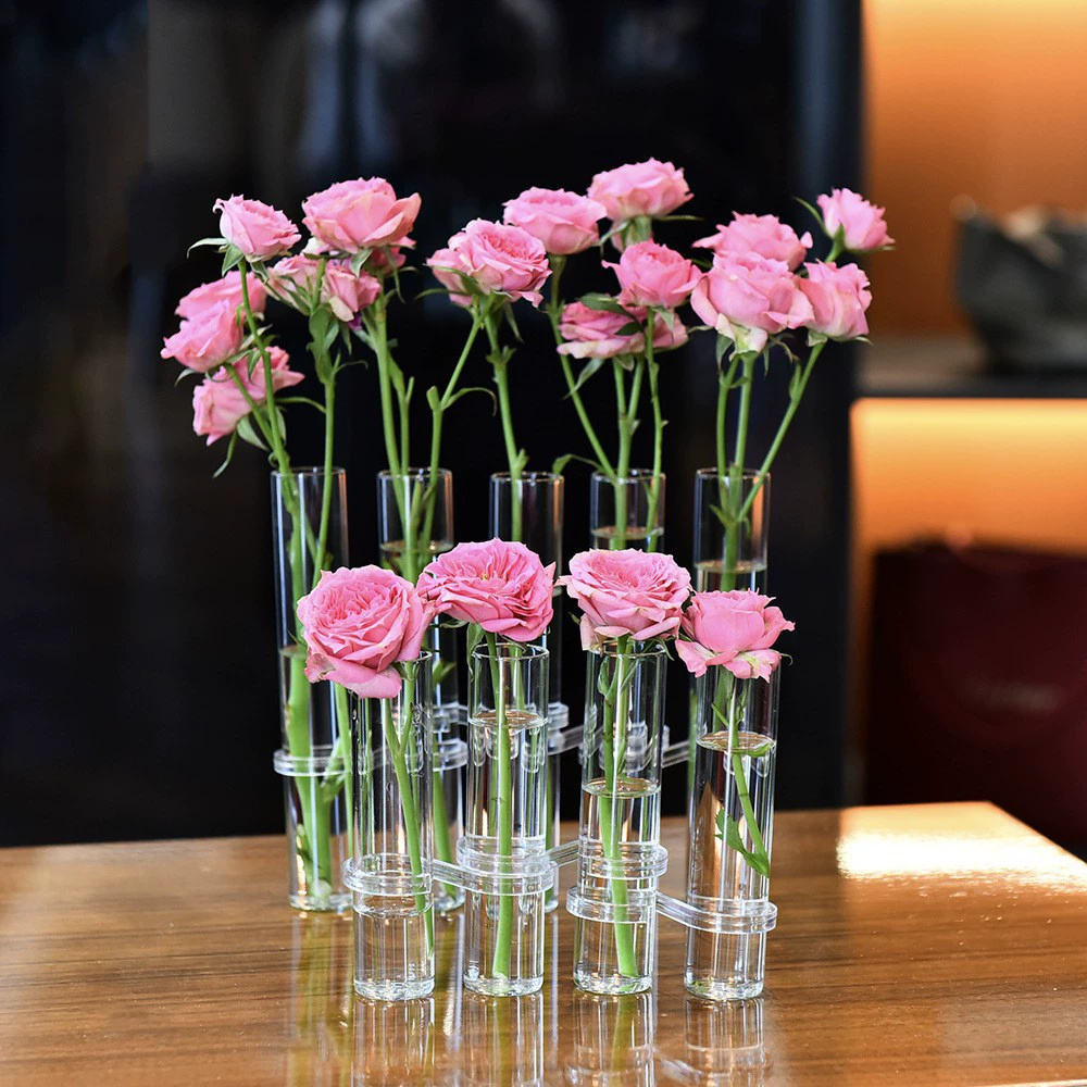 Glass Tube Hydroponic Vase