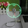 USB Clock Fan with Real Time Clock and Temperature