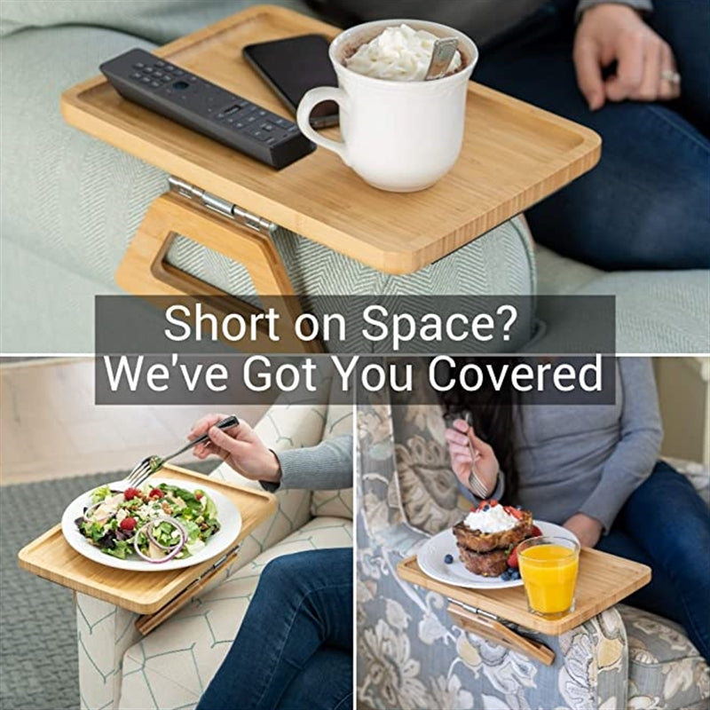 Wooden Sofa Arm Tray for Home