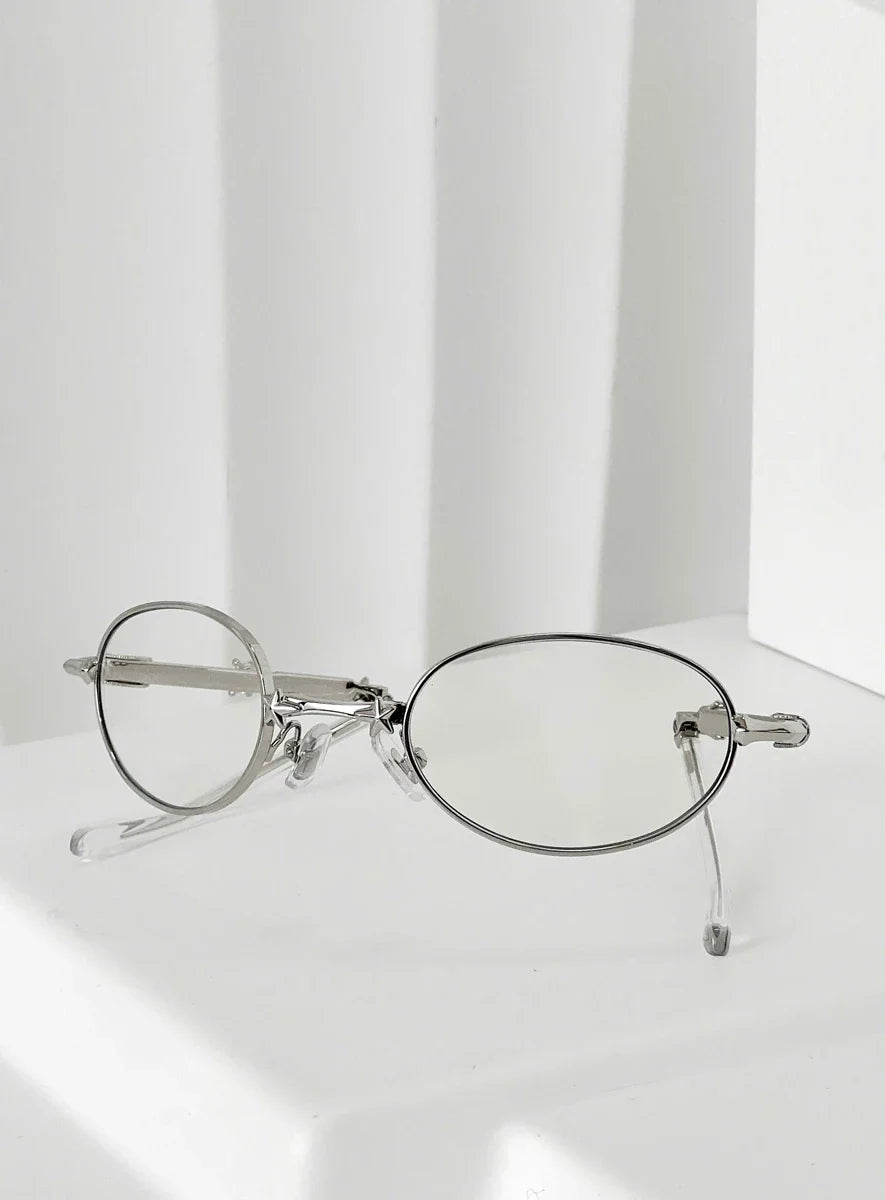 Crystal Orbit Foldable Round Glasses