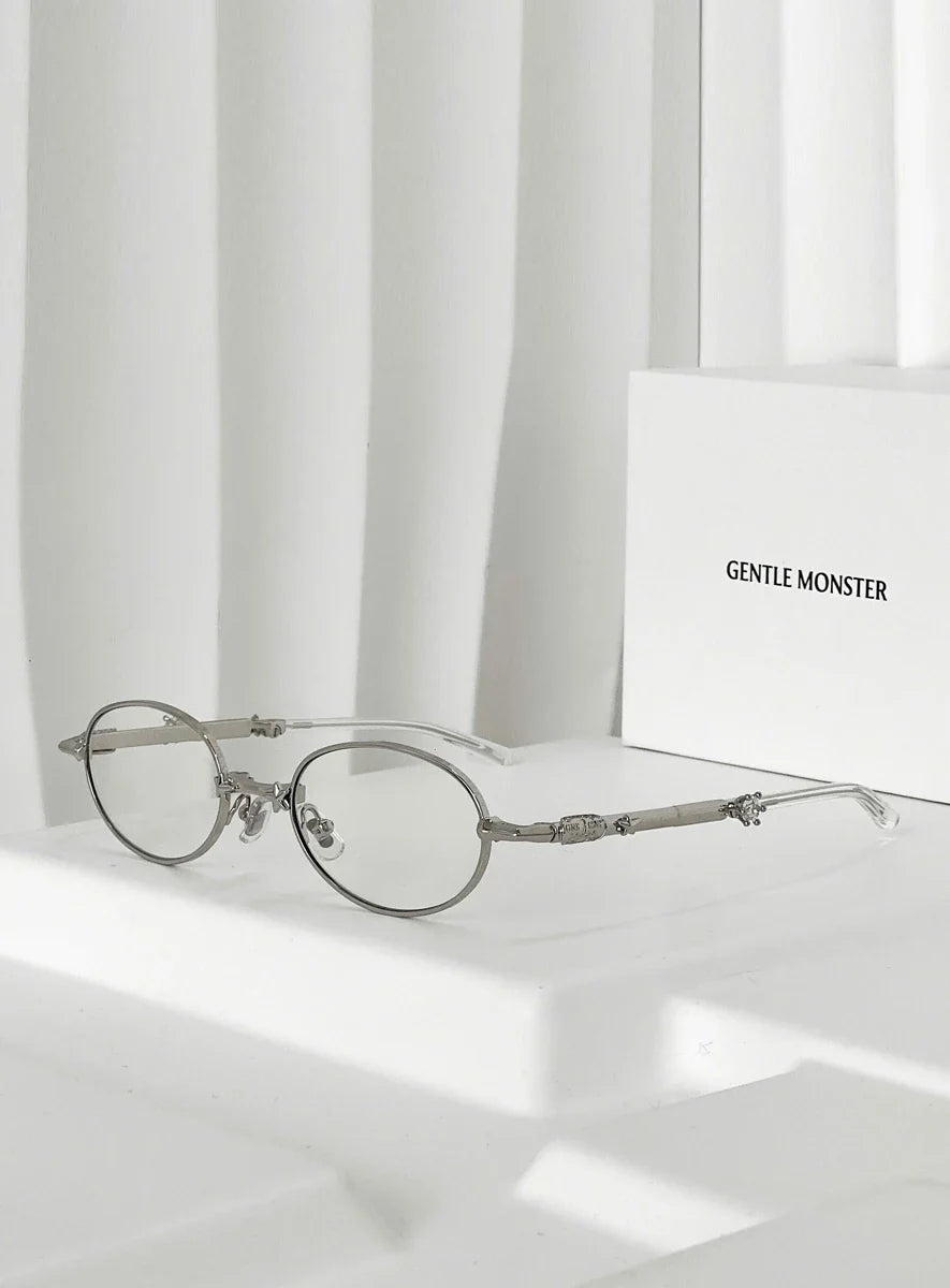 Crystal Orbit Foldable Round Glasses