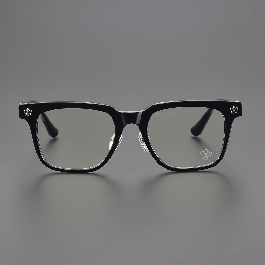 Unisex Rimless UV Crystal Chrome Glasses