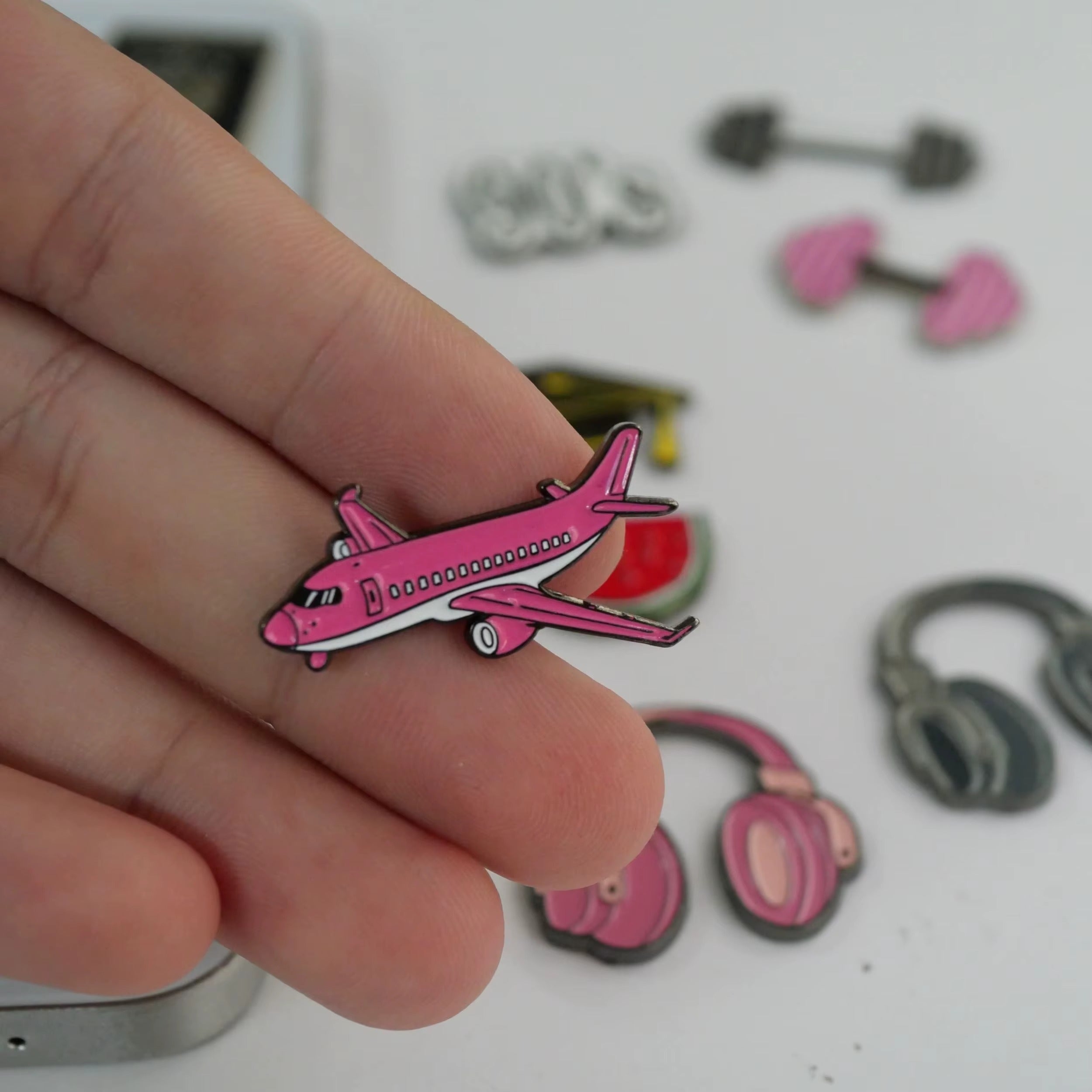 VibePins Metal Tags – Cool Enamel Phone & Laptop Decor