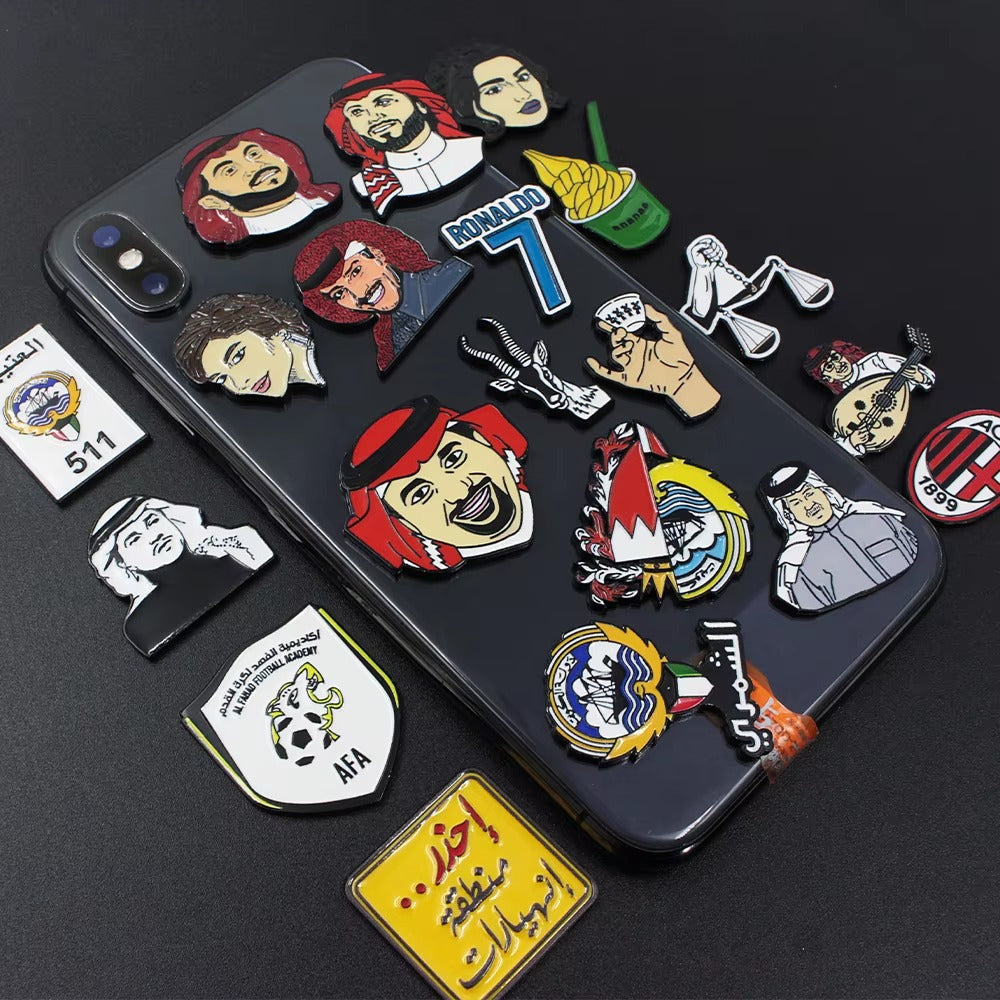 VibePins Metal Tags – Cool Enamel Phone & Laptop Decor