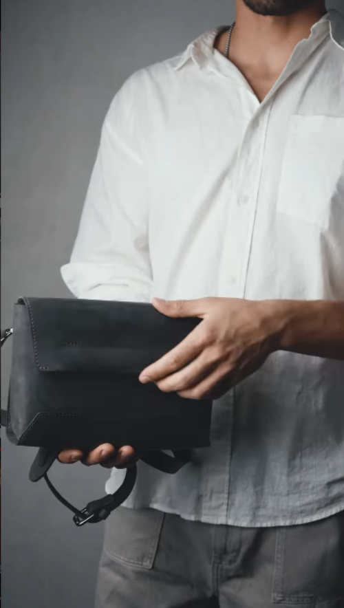 Leather Clutch Bag