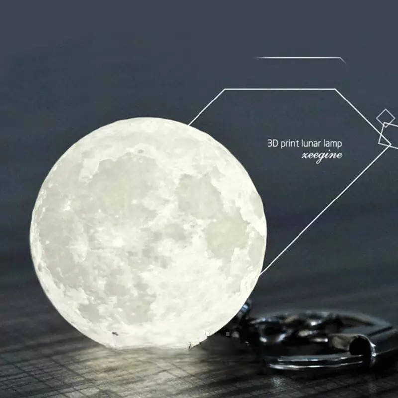 full moon keychain
